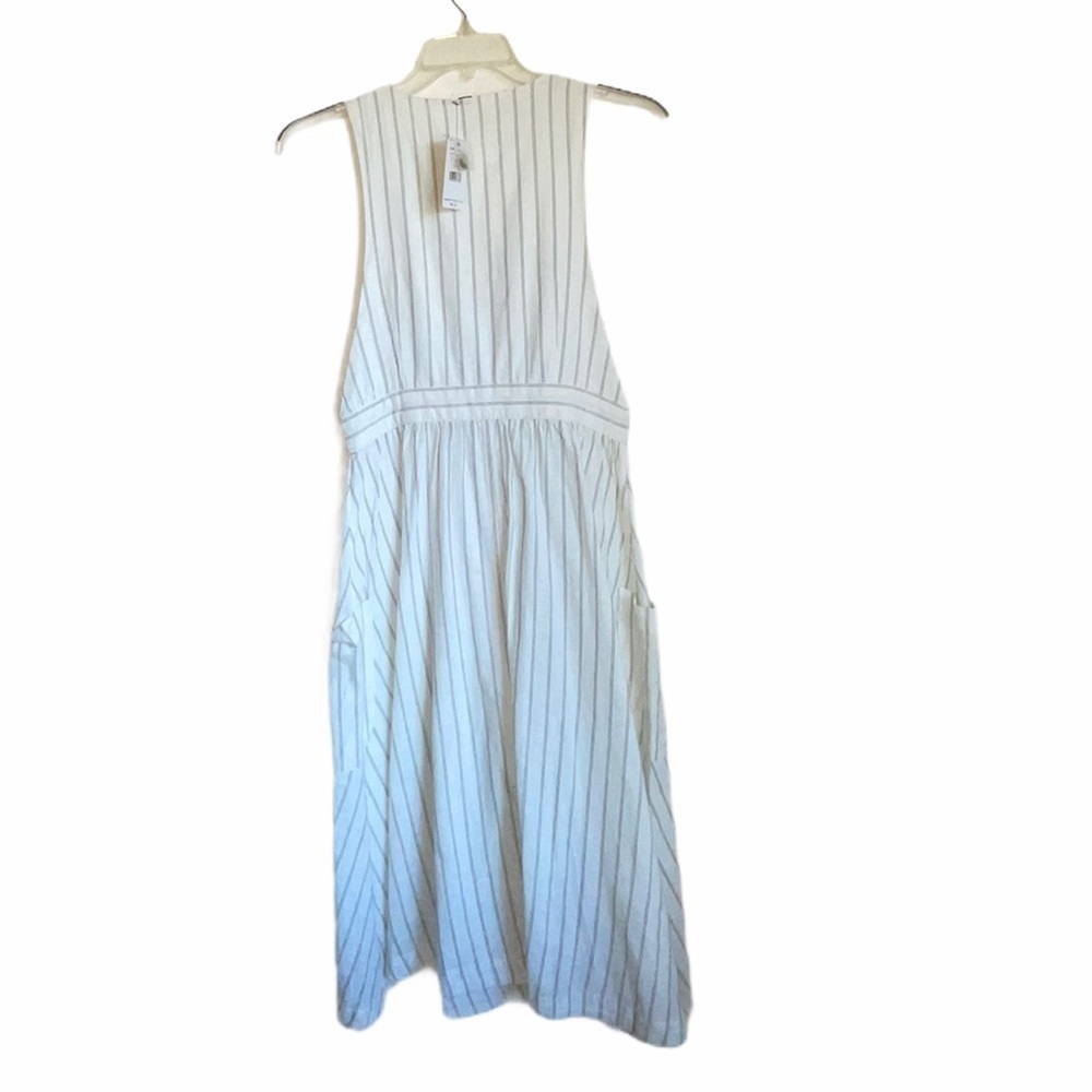 NWT- Free People Diana sleeveless striped midi shift Cotton Dress. Size medium - Picture 6 of 11